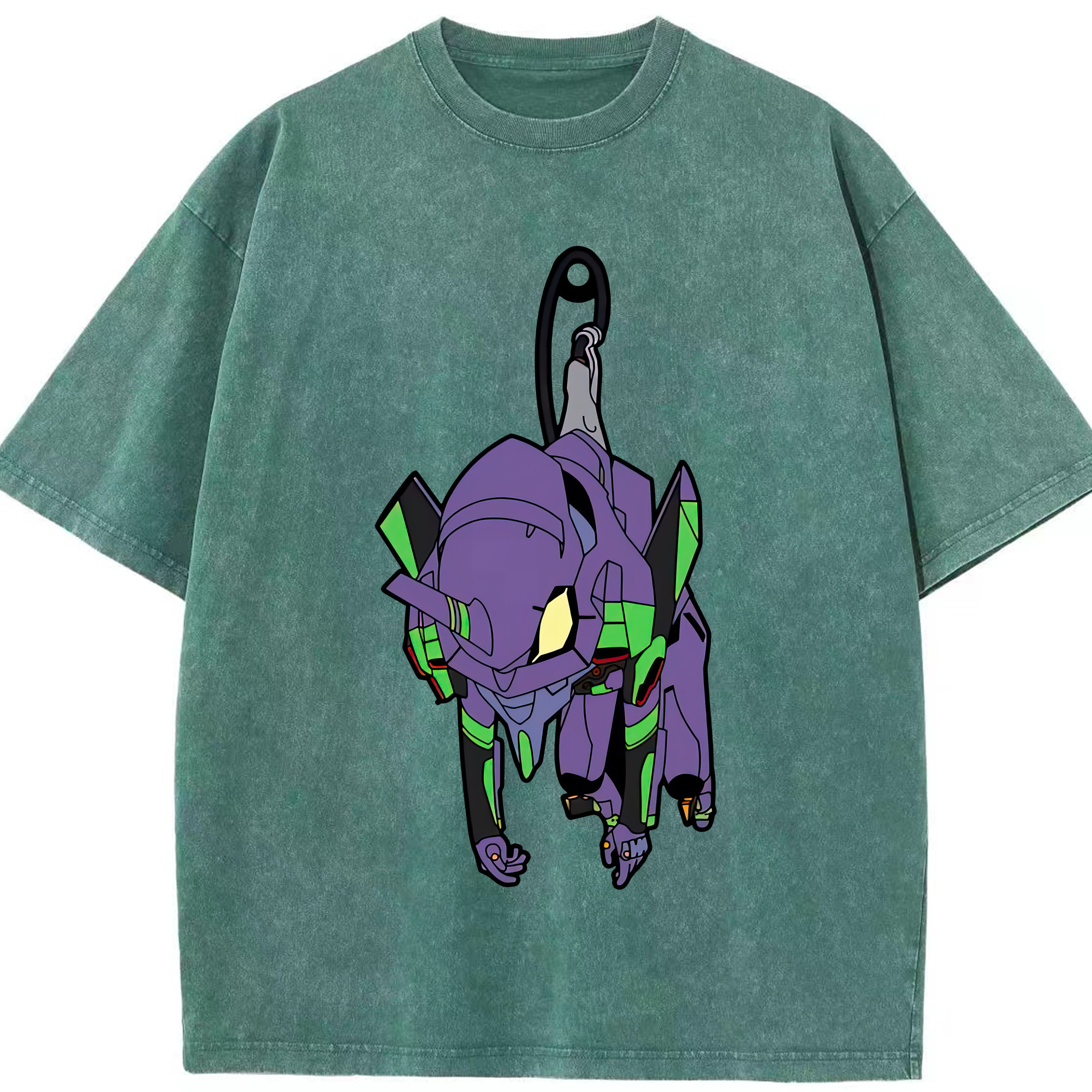 （画像用） EVA 新世紀エヴァンゲリオン 綿100% ヴィンテージ風 半袖Tシャツ（フロントプリント）